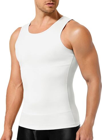 TAILONG Compression Shirt Men Shapewear Slimming Body Shaper Vest Compression Tank Top Undershirt in Kuwait