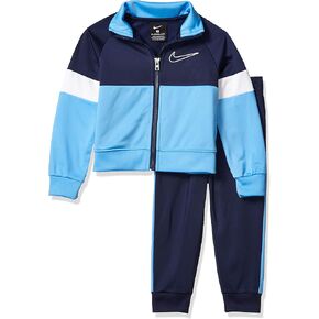 Nike Kids Baby Boy's Color Block Zip Jacket/Joggers Track Set (Toddler) Midnight Navy 2T Toddler