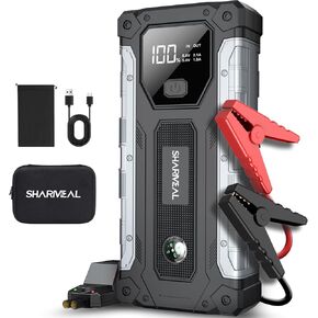 Car Jump Starter 3000A, Jump Starter Battery Pack for Up to 9.0L Gas and 7.0L Diesel Engines, 12V Portable Jump Box with LED Light