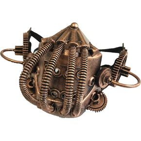 STORM BUY] Women & Man Steampunk Style Metallic Half Face Mask Halloween Costume Cosplay Party Mask