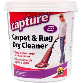 Capture Carpet & Rug Dry Cleaner w/Resealable lid - Home, Car, Dogs & Cats Pet Carpet Cleaner Solution - Strength Odor Eliminator, Stains Spot Remover, Non Liquid & No Harsh Chemical (8 Pound)
