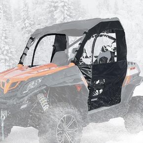 KEMIMOTO Zipper Soft Doors Compatible with ZForce 800, UTV Cab Enclosure Upper Doors Water-Resistant Compatible with ZForce 800 EX/Trail (2014-2018), ZForce 500 (2016-2022), and ZForce 1000 (2017)