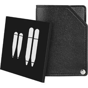 AOLVO Stainless Steel Collar Stiffeners (No Magnets included), Collar Stays Metal Shirt Collar Stiffeners for Men, 2 Sizes in a Gift Box(2PACK)