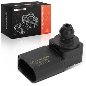 A-Premium Engine Manifold Pressure (MAP) Sensor [3 Pins] Compatible with BMW E90 Series 335d 2009-2011, E70 Series X5 2009-2013 3.0L
