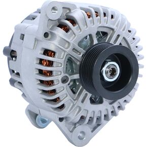 11256N New Alternator Fit for 2007-2019 Nissan Armada Frontier Pathfinder Titan Xterra, 2008-2010 Infiniti QX56, 2009-2012 Equator, 12V 130A 7-Groove Pulley 11256 23100-ZH00A 23100-ZH00B TG15C113