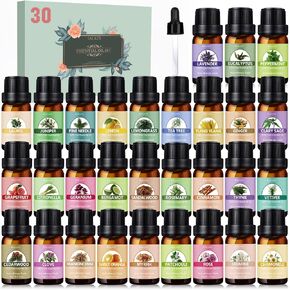 Essential Oil Set - Essential Oils - Pure Essential Oils - Perfect for Diffuser, Massage, Soap, Candle, Bath Bombs Making, 60x10ml(0.33fl.oz)
