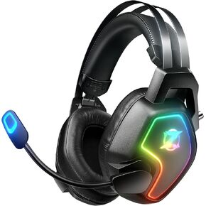 Ozeino Wireless Gaming Headset for PS5 PS4 PC Laptop, 7.1 Surround Sound, ENC Noise-Canceling Mic, 2.4GHz USB Wireless - Type-c Wireless- 3.5mm Jack Wired 3-in-1 Gaming Headphones