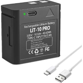 2-Pack LIT-10 Pro 10500mAh Cellular Trail Camera Replacement Batteries for SPYPOINT LIT-10 Battery Compatible with SPYPOINT Cellular Trail Camera Link-Micro,Cell-Link,LM2,Link-Micro-S-LTE Series