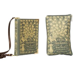 Well Read Pride and Prejudice Small Green Handbag and Clutch Purse Bundle