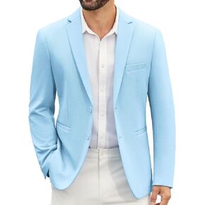 COOFANDY Men's Casual Blazer Slim Fit Suit Jackets Two Button Lightweight Knit Sport Coat
