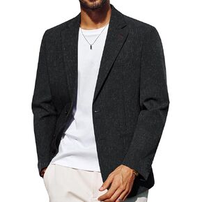 PJ PAUL JONES Mens Blazer Casual Linen Sport Coat Two Button Lightweight Suit Blazer Jackets