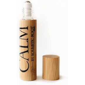Calm Essential Oil Roller, Calm Essential Oil Roll On Blend, 10ml Glass Roller- Stress Relief, Essential Oil Blends, Aromatherapy Self Care Products for Women.