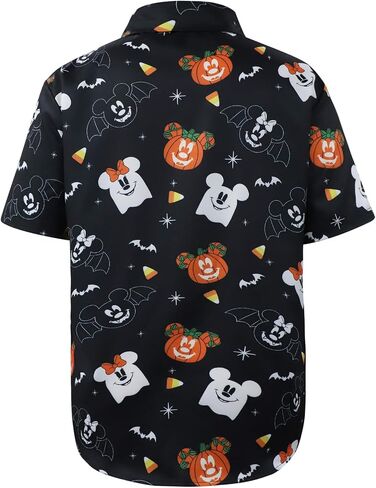Unisex Halloween Hawaiian Shirts Short Sleeve Button Down Christmas Vacation Dress Shirts in Saudi Arabia