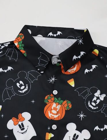 Unisex Halloween Hawaiian Shirts Short Sleeve Button Down Christmas Vacation Dress Shirts in Saudi Arabia