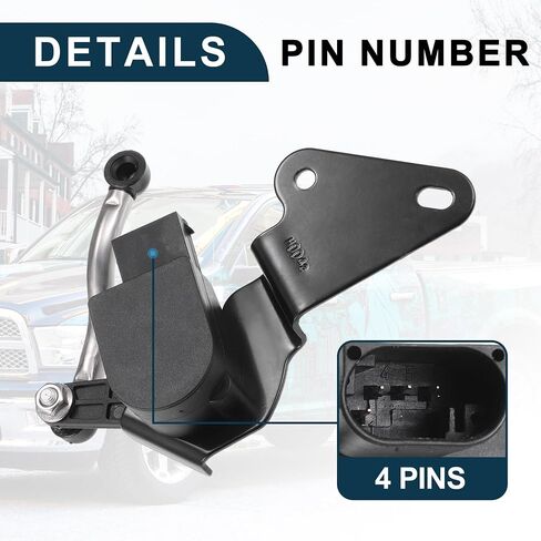 Air Suspension Ride Height Level Sensor for Ram 1500 No.56029617AC/56029618AC | Rear Left Right Height Level Sensor 1 Pair in Saudi Arabia