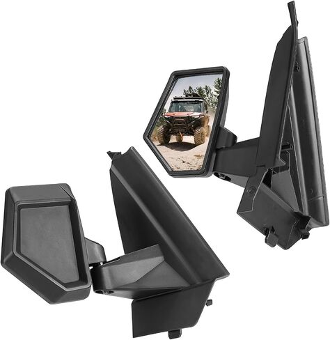 KEMIMOTO Large Mirror, Adjustible Side Mirrors Compatible with Polaris Xpedition XP/ADV 2024-2025, Folding Side Mirrors with Guard Plate Mounted on A-pillar Replace #2884491 in Saudi Arabia