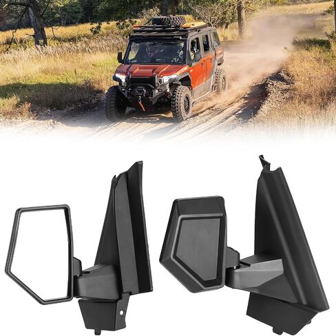 KEMIMOTO Large Mirror, Adjustible Side Mirrors Compatible with Polaris Xpedition XP/ADV 2024-2025, Folding Side Mirrors with Guard Plate Mounted on A-pillar Replace #2884491 in Saudi Arabia
