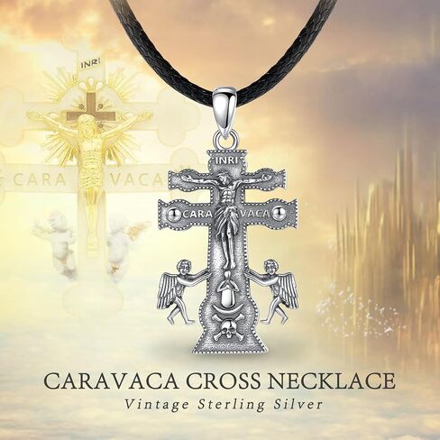 EUDORA 925 Sterling Silver St Christopher/St Benedict/St Michael/Virgin Mary/San Judas Tadeo/Good Shepherd Cross/Archangel Necklace Medal Pendant Protection Religious Amulet Jewelry For Men Women in Saudi Arabia