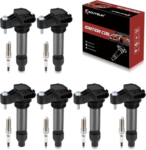 UF569 Ignition Coil Pack Compatible with GMC Acadia Terrain Chevy Traverse Impala Equinox Buick Enclave Cadillac CTS SRX STS 2.8L 3.0L 3.6L V6 2007-2019 UF569 Coil Pack Sets of 6 in Kuwait
