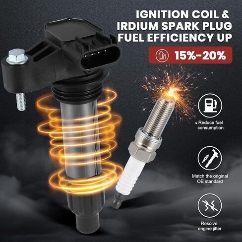 UF569 Ignition Coil Pack Compatible with GMC Acadia Terrain Chevy Traverse Impala Equinox Buick Enclave Cadillac CTS SRX STS 2.8L 3.0L 3.6L V6 2007-2019 UF569 Coil Pack Sets of 6 in Kuwait