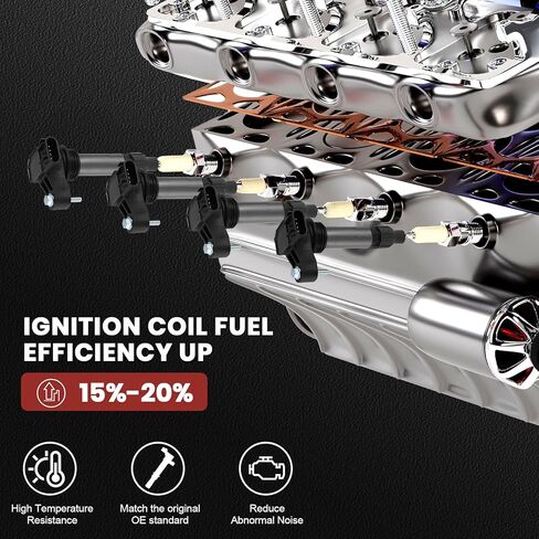 UF569 Ignition Coil Pack Compatible with GMC Acadia Terrain Chevy Traverse Impala Equinox Buick Enclave Cadillac CTS SRX STS 2.8L 3.0L 3.6L V6 2007-2019 UF569 Coil Pack Sets of 6 in Kuwait