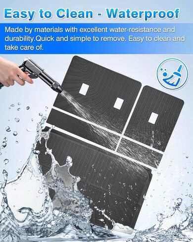 Cartist Cargo Liner Fits for Ford Expedition Max/Lincoln Navigator L 2018-2024 All Weather Back Seat Cover Trunk Cargo Mat for Expedition Accessories （7&8 Seats 3rd Backrest Mat+Trunk Mat） in Kuwait