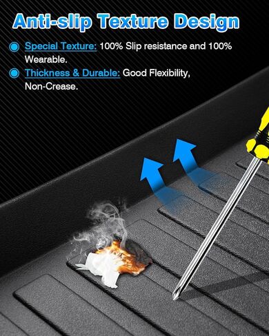 Cartist Cargo Liner Fits for Ford Expedition Max/Lincoln Navigator L 2018-2024 All Weather Back Seat Cover Trunk Cargo Mat for Expedition Accessories （7&8 Seats 3rd Backrest Mat+Trunk Mat） in Kuwait