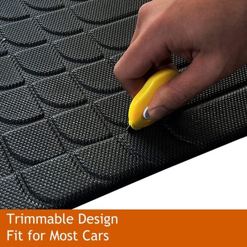 TripleAliners Vehicle Mat Universal Fit Trunk Cargo Liner All Weather Protection XPE Material Trunk Mat Seat Back Protector Trim-to-Fit Compatible with Most Cars SUV Sedan(Seat Back Mat) in Kuwait