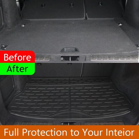 TripleAliners Vehicle Mat Universal Fit Trunk Cargo Liner All Weather Protection XPE Material Trunk Mat Seat Back Protector Trim-to-Fit Compatible with Most Cars SUV Sedan(Seat Back Mat) in Kuwait