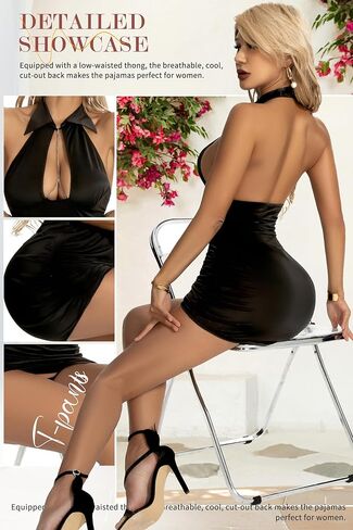 ملابس داخلية ADSEXY للنساء مثيرة غير مطيع مقاس كبير قميص بيبي دول صغير ملابس نوم تيدي ملابس داخلية in Kuwait