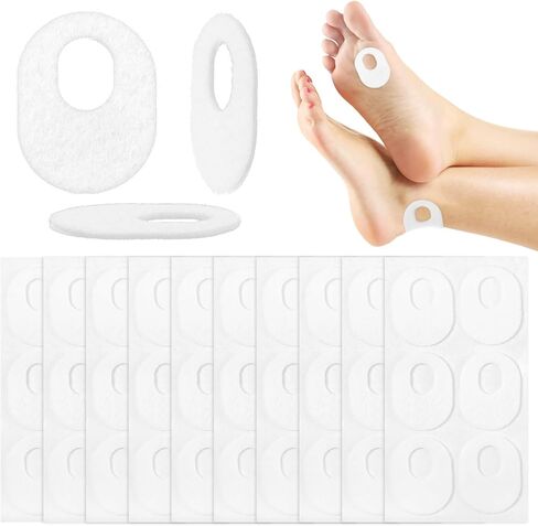 60Pcs Callus Pads Soft Callus Cushions for Bottom of Feet Self Adhesive Foam Callus Cushions Oval Shape Callus Corn Pad to Toes Heel Pain Relief in Saudi Arabia