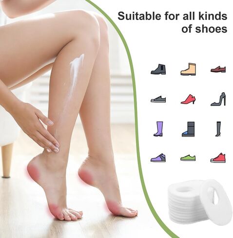 60Pcs Callus Pads Soft Callus Cushions for Bottom of Feet Self Adhesive Foam Callus Cushions Oval Shape Callus Corn Pad to Toes Heel Pain Relief in Saudi Arabia