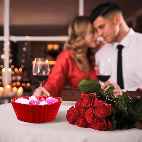 شمعة كبيرة على شكل قلب لعيد الحب مقاس 6.3 سم على شكل قلب معطرة برائحة الورد، شمعة معطرة برائحة الورد في عيد الحب لهدية عيد الحب وحفلات الزفاف وأعياد الميلاد وديكور المنزل in Kuwait