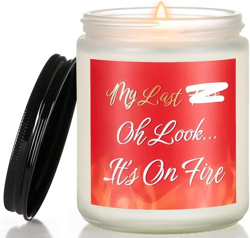 M&SENSE Fall Winter Candle Set, 4 Pack Winter Soy Candles for Home Scented, Holiday Christmas Candle Gifts - Autumn Scents of Vanilla Chai/Spiced Apple/Pine Cone/Rum Maple Syrup MSS606S1 in Kuwait