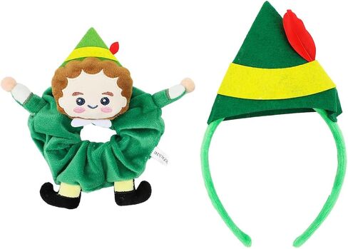 Elf Buddy 2-Piece Plush Headband & Scrunchie Set in Saudi Arabia