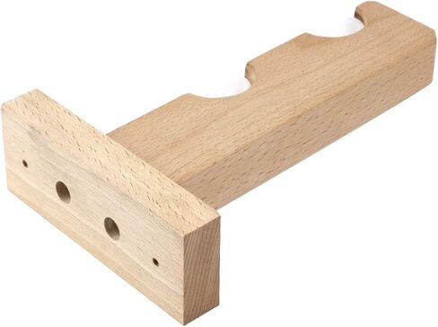 KUMGROT 2pcs Window Curtain Brackets Wood Curtain Rod Holder Heavy Duty Single Curtain Rod Hooks for Kitchen Bedroom Living Room Curtain Rod Hardware in Kuwait