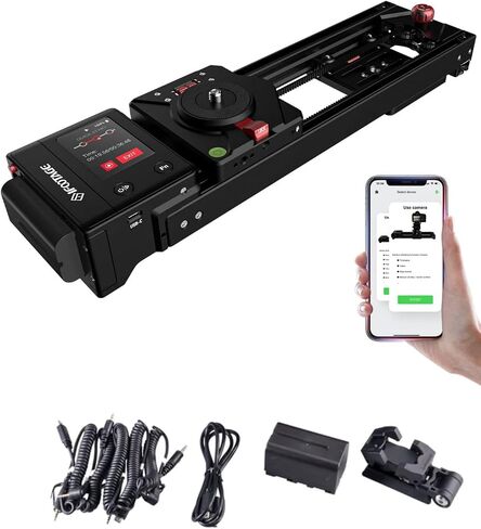 IFOOTAGE Shark Slider Nano II 660, 17'' Multi Axis Motorized Camera Slider, APP/IPS Control Slider Dolly Rail, Payload 15.4lbs, Compatible with DJI Stabilizer, Cameras, Fluid Heads in Saudi Arabia
