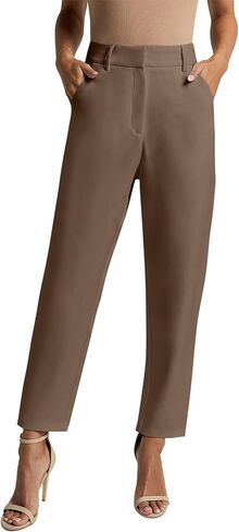 NIMIN High Waisted Dress Work Pants for Women Office Business Casual Trousers with Pockets 2024 (Long/Regular/Short) in Kuwait