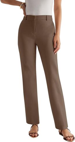 NIMIN High Waisted Dress Work Pants for Women Office Business Casual Trousers with Pockets 2024 (Long/Regular/Short) in Kuwait