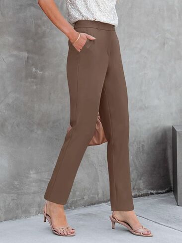 NIMIN High Waisted Dress Work Pants for Women Office Business Casual Trousers with Pockets 2024 (Long/Regular/Short) in Kuwait