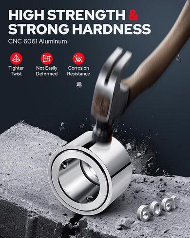 Benlari Upgraded Front Axle Nut Covers, CNC Stealthy Chrome Axle Nut Caps Compatible with Harley Touring Sportster Trike Dyna Heritage Softail Street Glide Road King Road Glide 2002-2023 in Kuwait