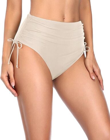 Holipick Swimsuit Bottoms for Women - High Waisted Bikini Bottoms Tie Side Tummy Control Bathing Suit Bottom in Saudi Arabia