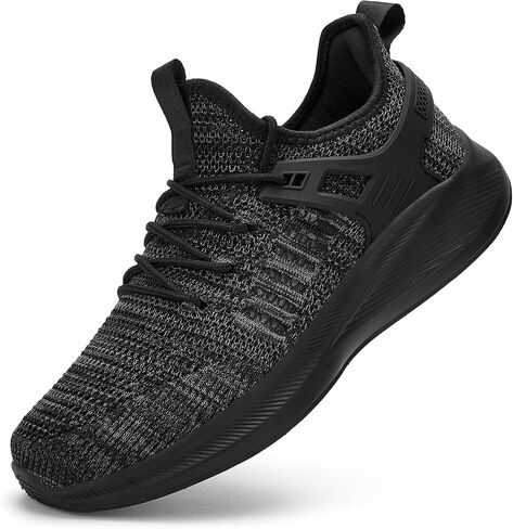 Mens Wide Running Shoes Walking Tennis Shoes Cushioning Wide Sneakers Slip On Sports Work Gym Outdoor Running Sneakers Comfort Lightweight in Kuwait