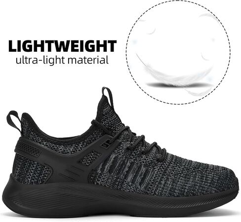 Mens Wide Running Shoes Walking Tennis Shoes Cushioning Wide Sneakers Slip On Sports Work Gym Outdoor Running Sneakers Comfort Lightweight in Kuwait