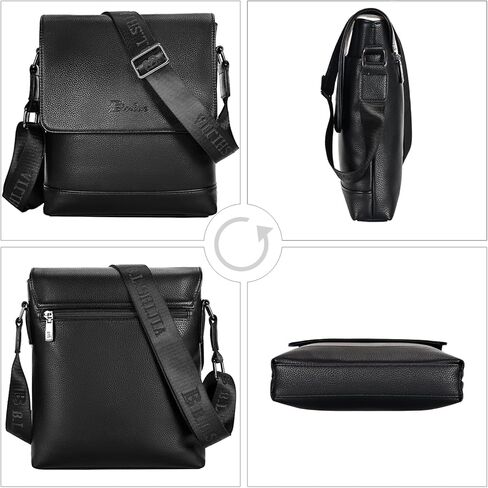 حقيبة كتف جلدية للرجال من Leathario، حقيبة كروس للرجال، حقيبة صغيرة للعمل والعمل، كاجوال in Kuwait