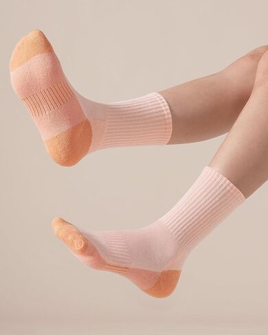 BOOPH 6 Pairs Kids Crew Socks Boys Girls Athletic Cushioned Hiking Socks Warm Soft Running Socks in Saudi Arabia