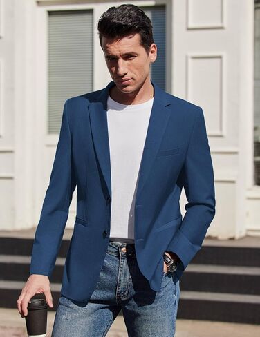 COOFANDY Mens Casual Sport Coat Regular Fit Lightweight Blazers Jacket Two Button Business Suit Jackets in Saudi Arabia