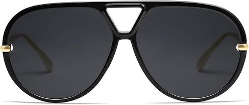 VANLINKER Trendy Polarized Aviator Sunglasses for Women Men Retro Oversized Round Sunglasses Vintage Shield Shades VL9798 in Saudi Arabia