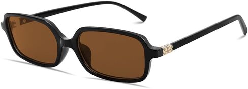 BOTEN Retro Rectangular Sunglasses for Women Men Trendy Vintage Small 90s Sunnies in Kuwait