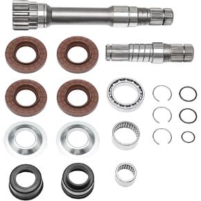 Upgrade Front Differential Axle Intermediate Shaft, CV Inner Axle Shaft Rebuild Kit fit for 2012-2021 Ram 1500, Part# 68146594AB 68257421AF 4WD AWD Right Stub Shaft Set, Pack of 19